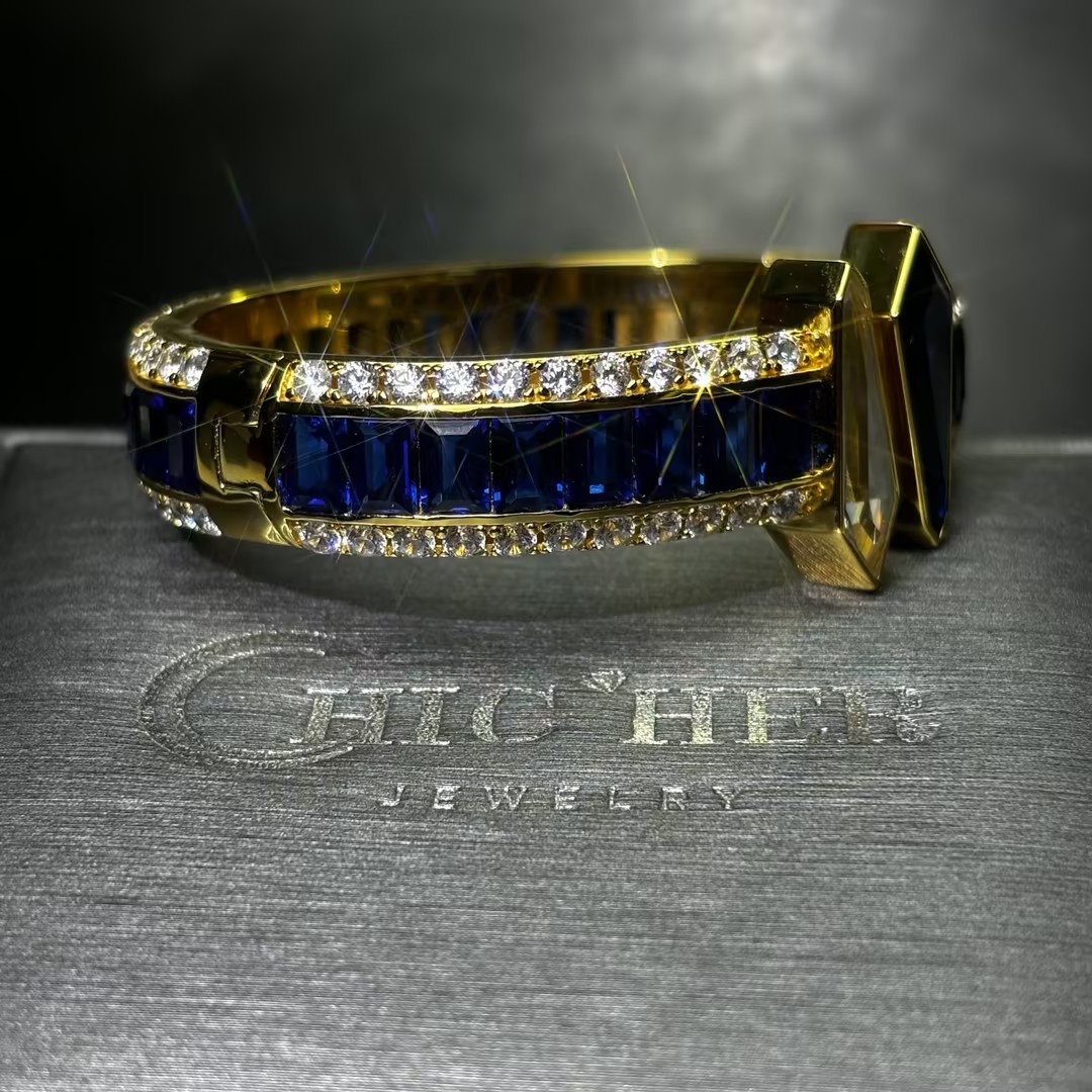 Original Design - Tol et Moi Blue & White Sapphire Bracelet