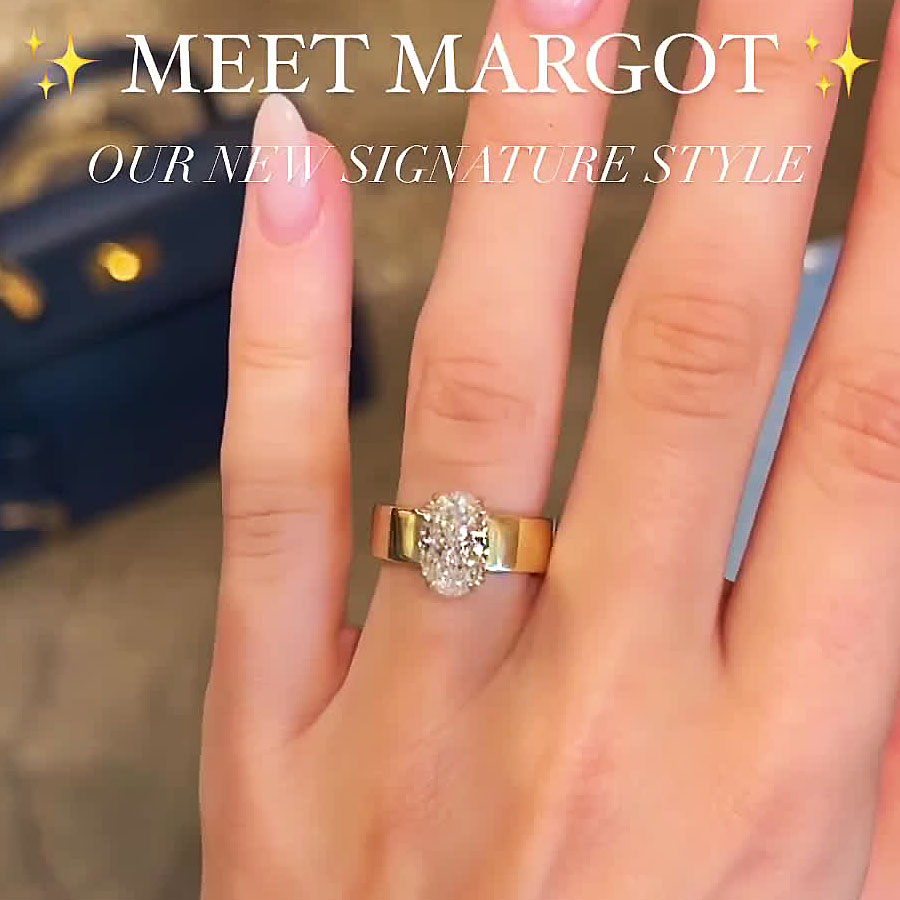 2.5ct Oval Cut White Sapphire Engagement Ring