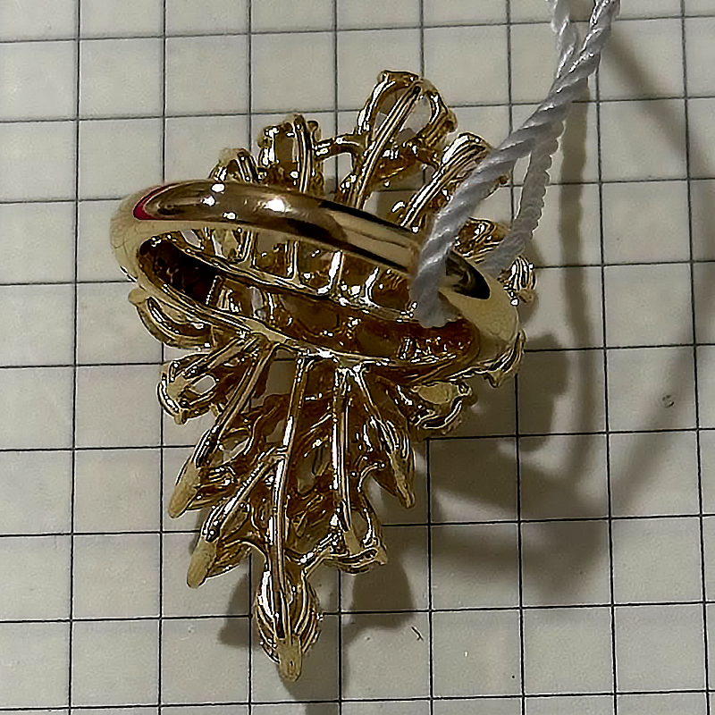 6.85ct Multi Cut White Sapphire Cocktail Ring