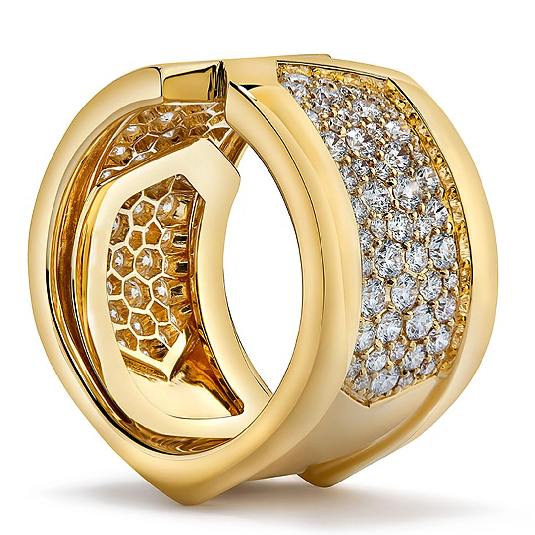 6.85ct Round Cut White Sapphire Wedding Band for Men