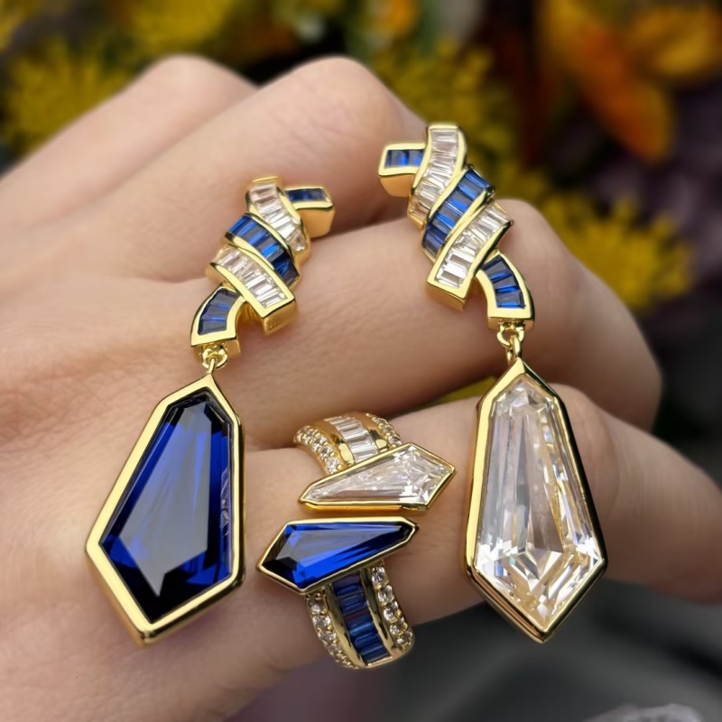 Original Design - Art Deco Dangle Earrings (2 Color Options)