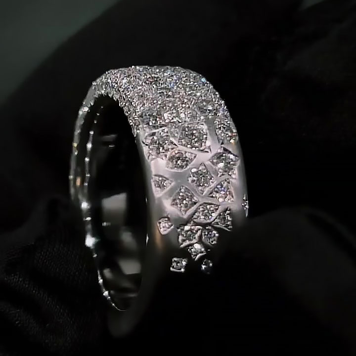 7.25ct Multi-cut White Sapphire Eternity Ring