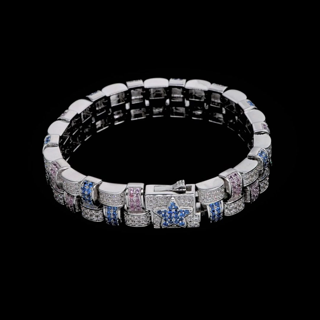 Fashion Round Cut Multi-color Woven Bracelet