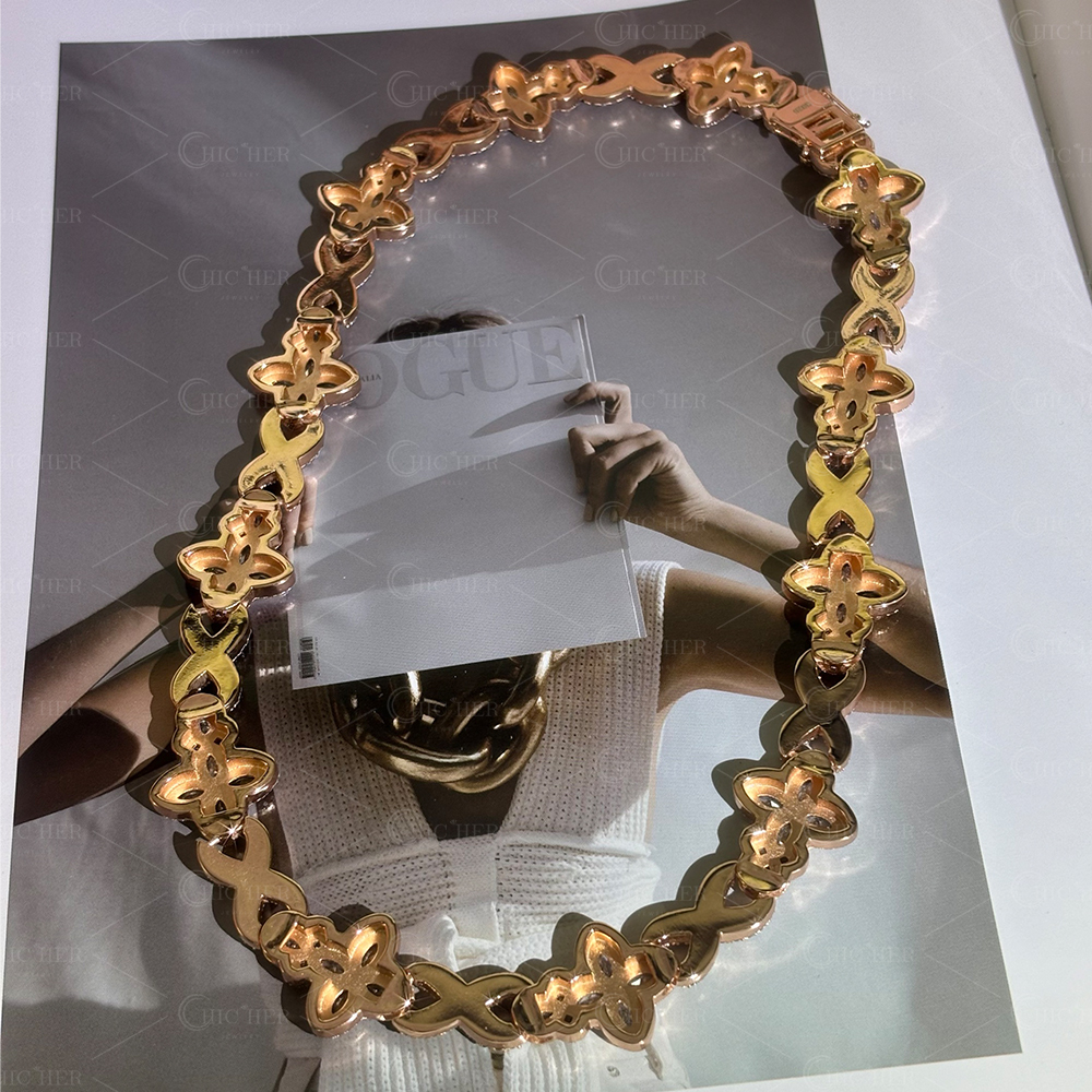 Lucky Clover Design Hip Hop Necklace for Men