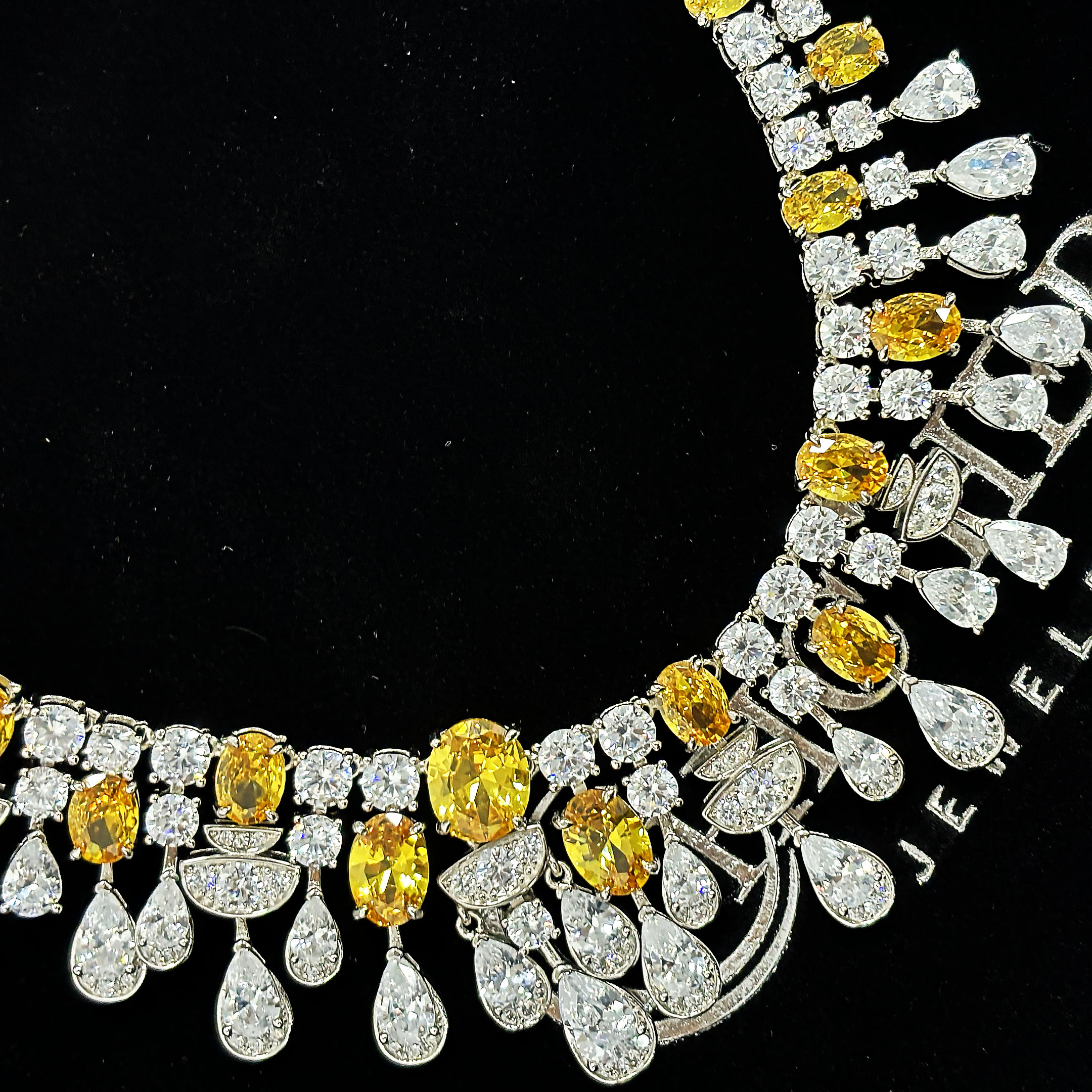 Multi-cut Yellow Sapphire Luxury Necklace