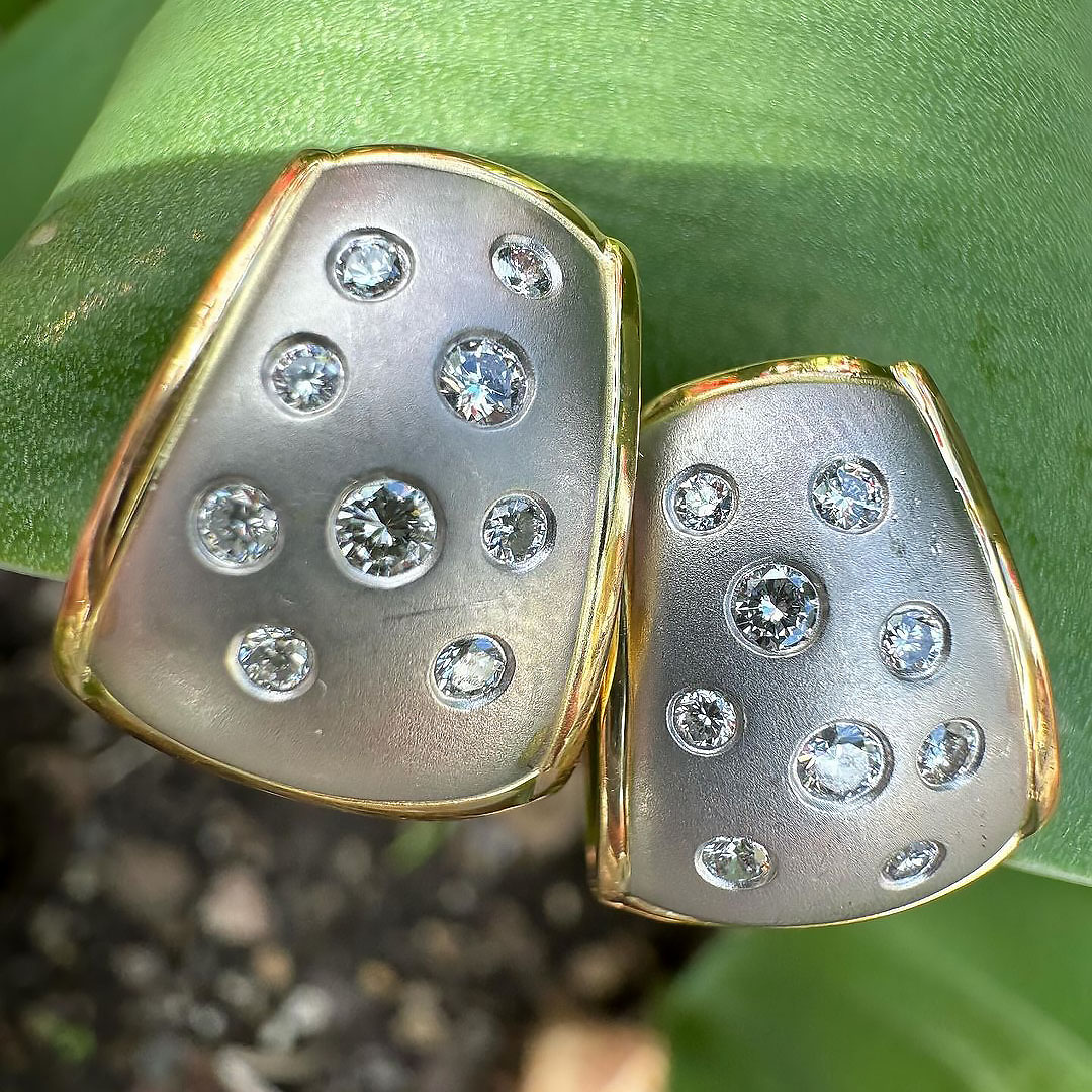 Art Deco Round Cut White Sapphire Drop Earrings