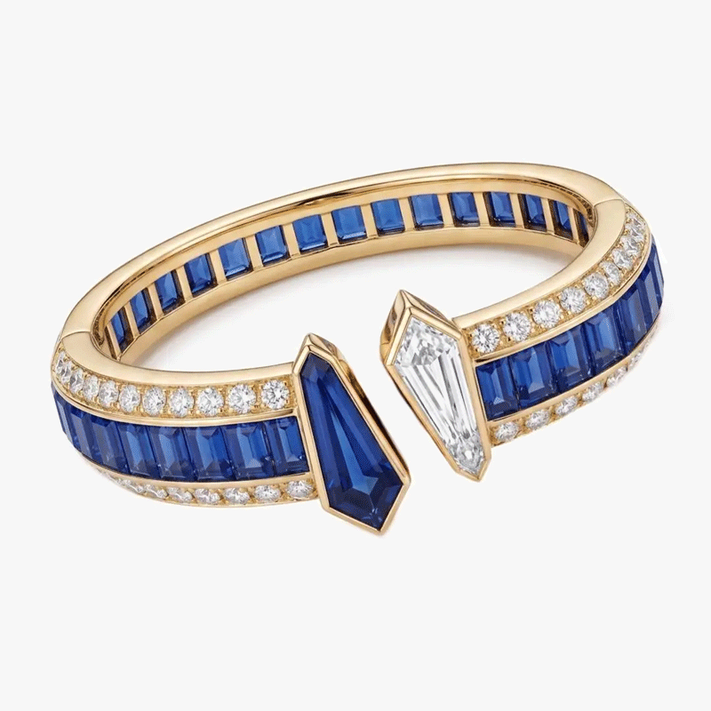 Original Design - Tol et Moi Blue & White Sapphire Bracelet