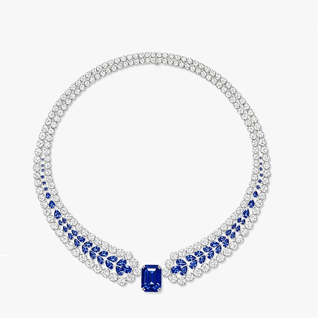 Luxury Sapphire Choker Necklace For Women