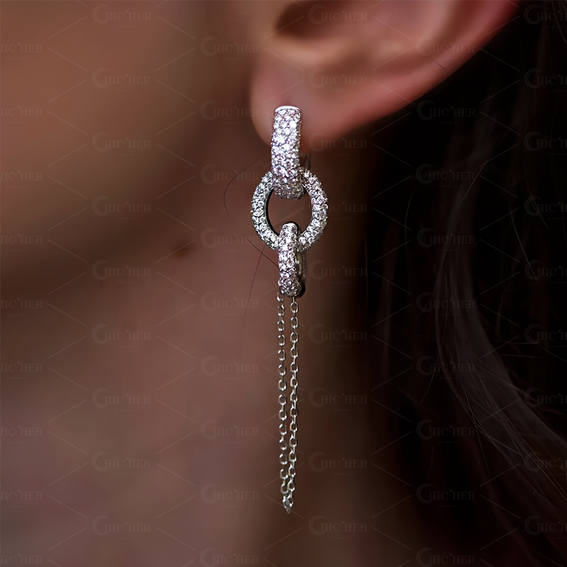 Unique Two in One Drop Earrings