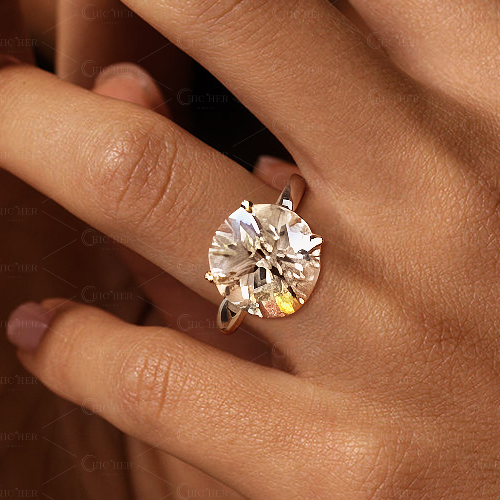 2ct Classic Round Cut White Sapphire Ring