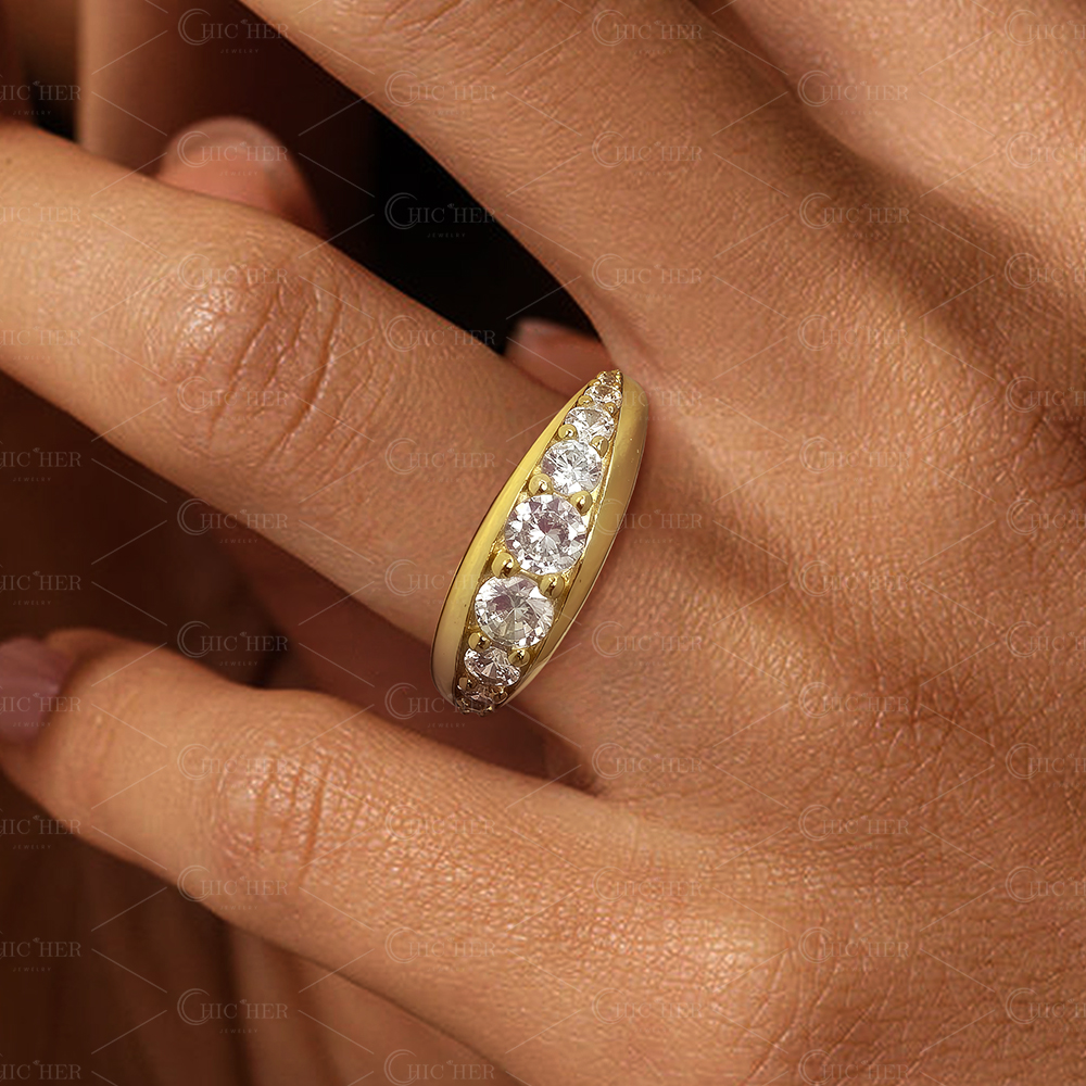 2ct Channel Setting Round Cut Diamond Eternity Ring