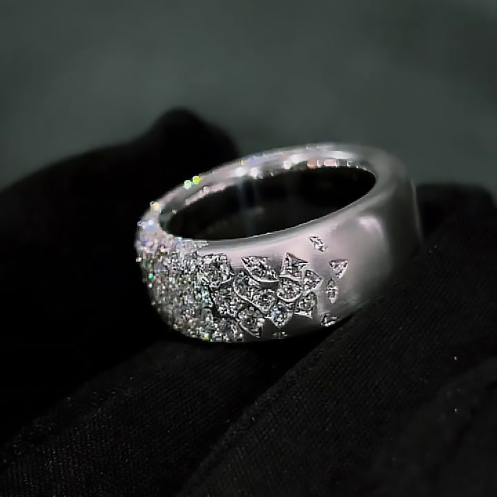 7.25ct Multi-cut White Sapphire Eternity Ring