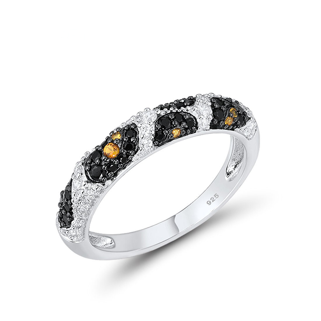2.47ct Round Cut Snake Skin Fashion Sapphire Ring