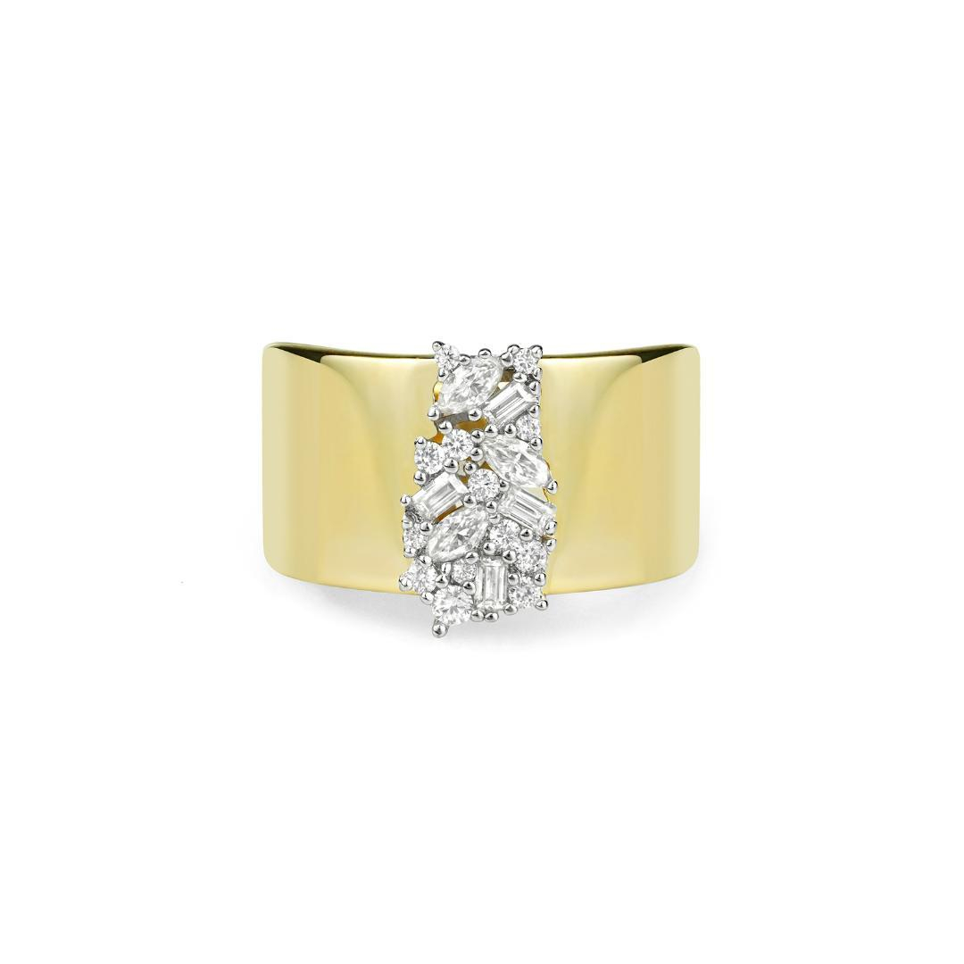 Fashion 11.25ctw Multi Cut White Sapphire Wedding Band