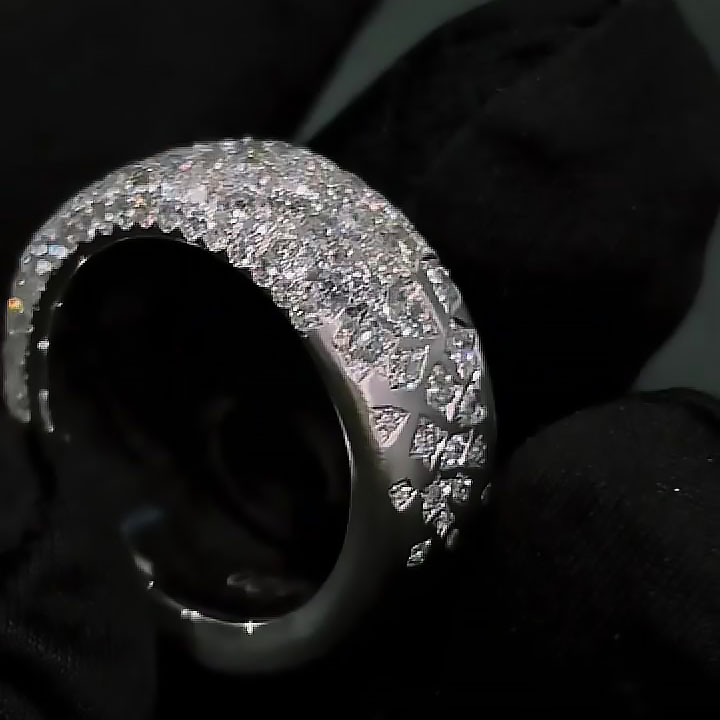 7.25ct Multi-cut White Sapphire Eternity Ring