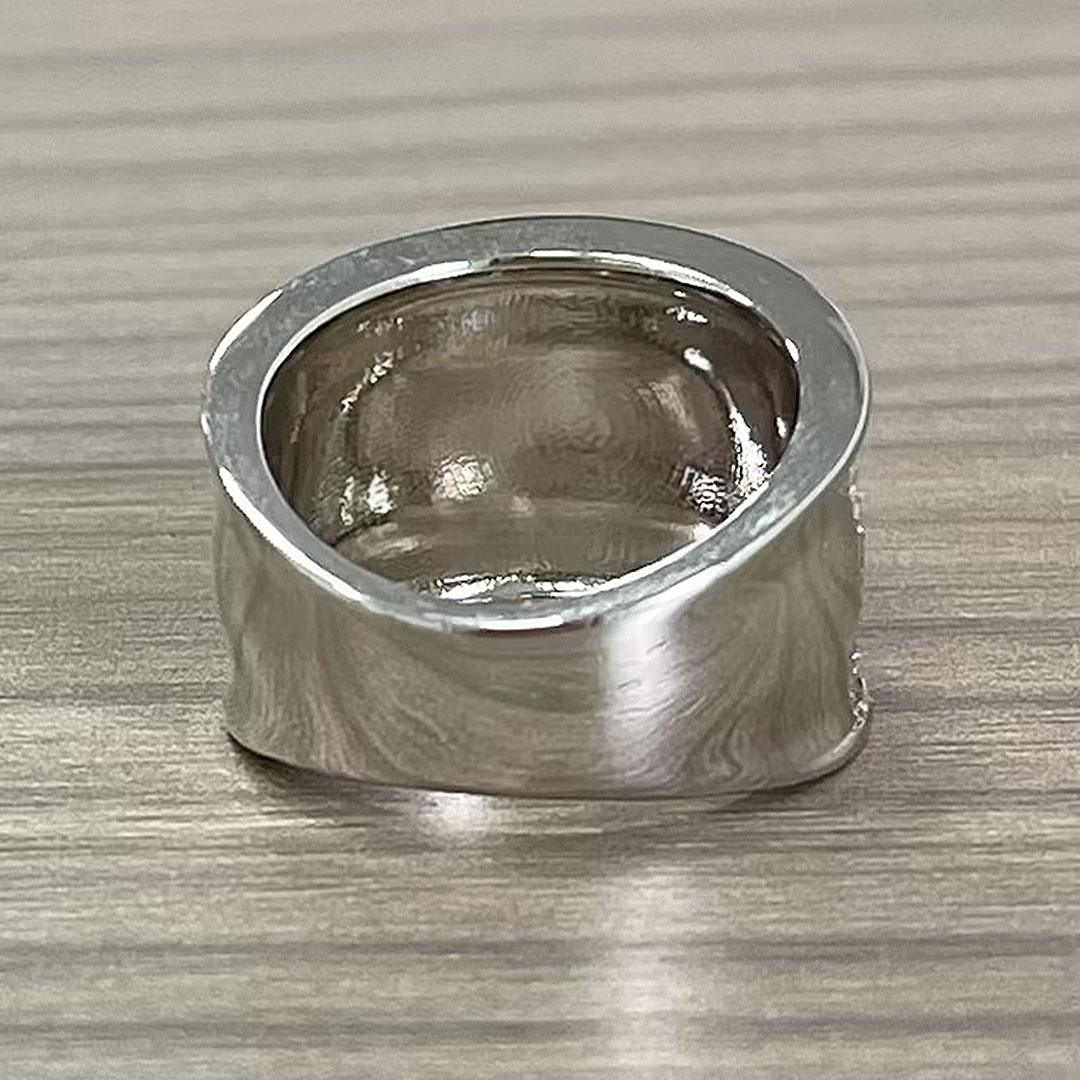 Luxury 3.3ct Pave Princess Cut White Sapphire Men's Ring