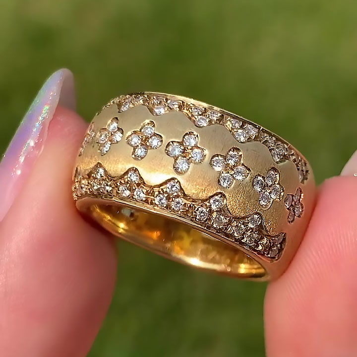 4.85ct Round Cut White Sapphire Eternity Ring