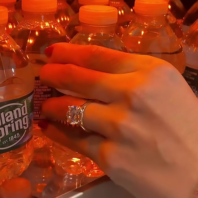 3ct Round Cut White Sapphire Engagement Ring