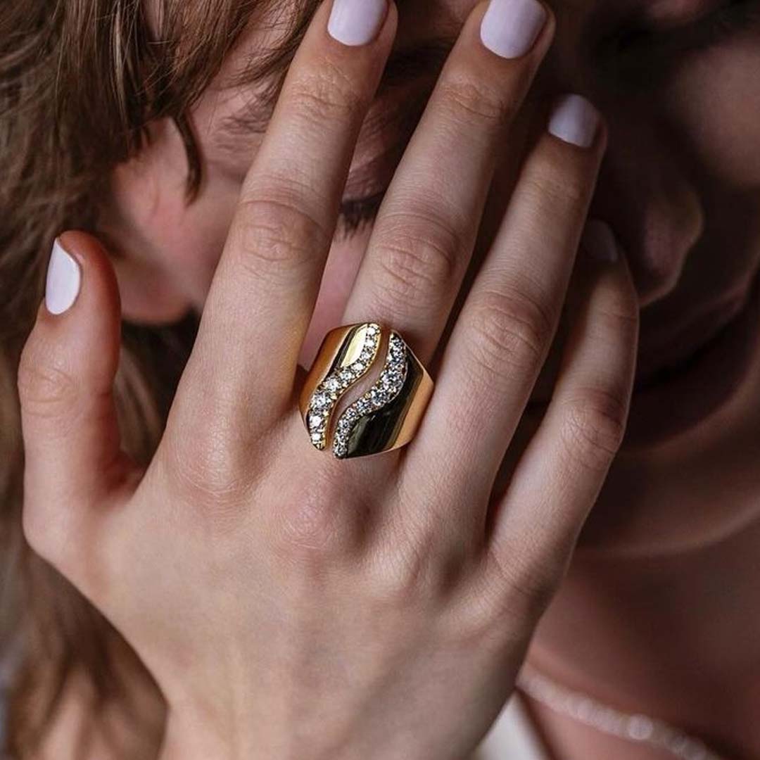 0.85ct Open Design Round Cut Diamond Wedding Band