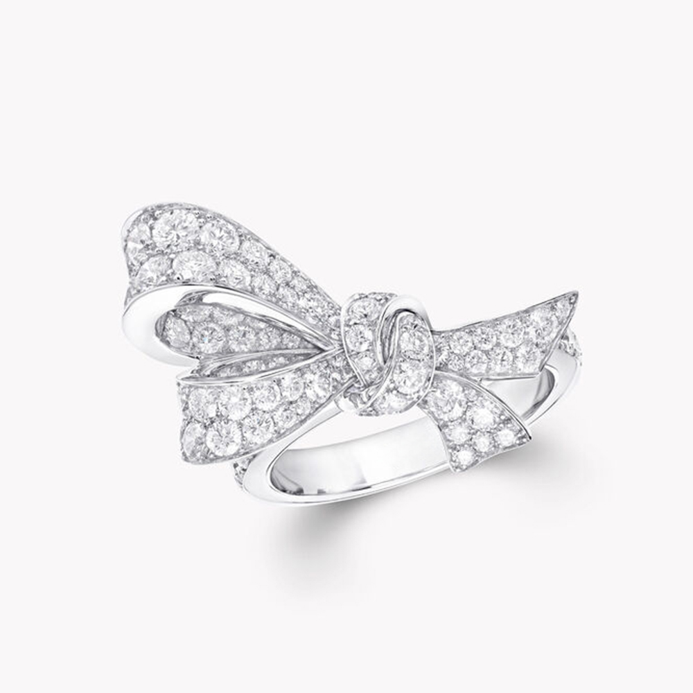 Bow Double Knot 2.2ct Ruby&Diamond Cocktail Ring