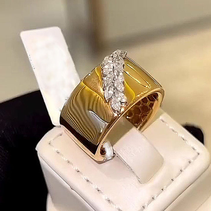 2.2ct Unique Design Marquise Cut White Sapphire Eternity Ring