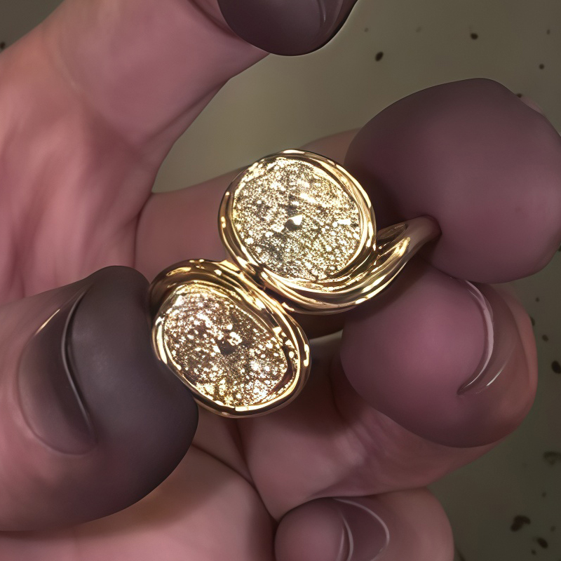 Toi et Moi Oval Cut Yellow Sapphire Engagement Ring