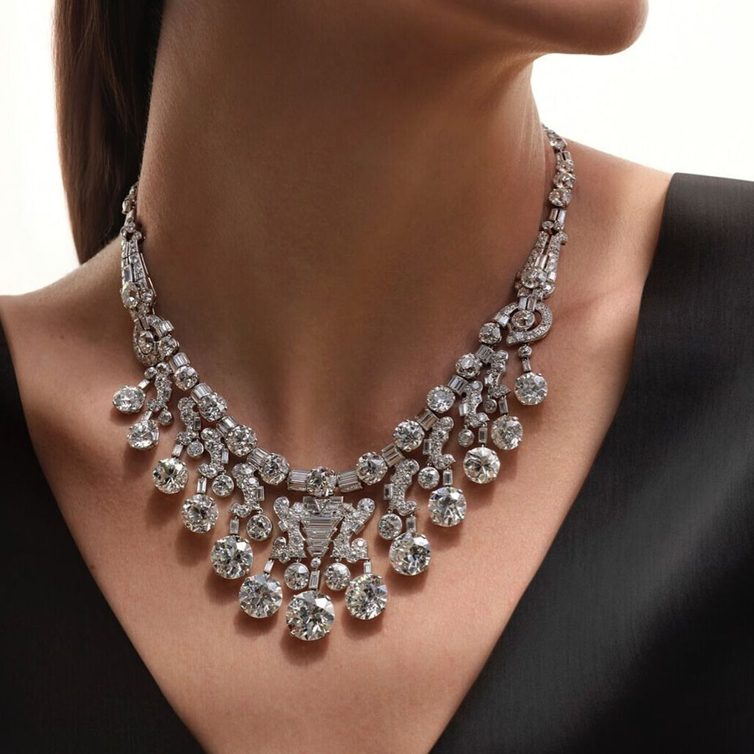 Luxury Art Deco Diamond Necklace