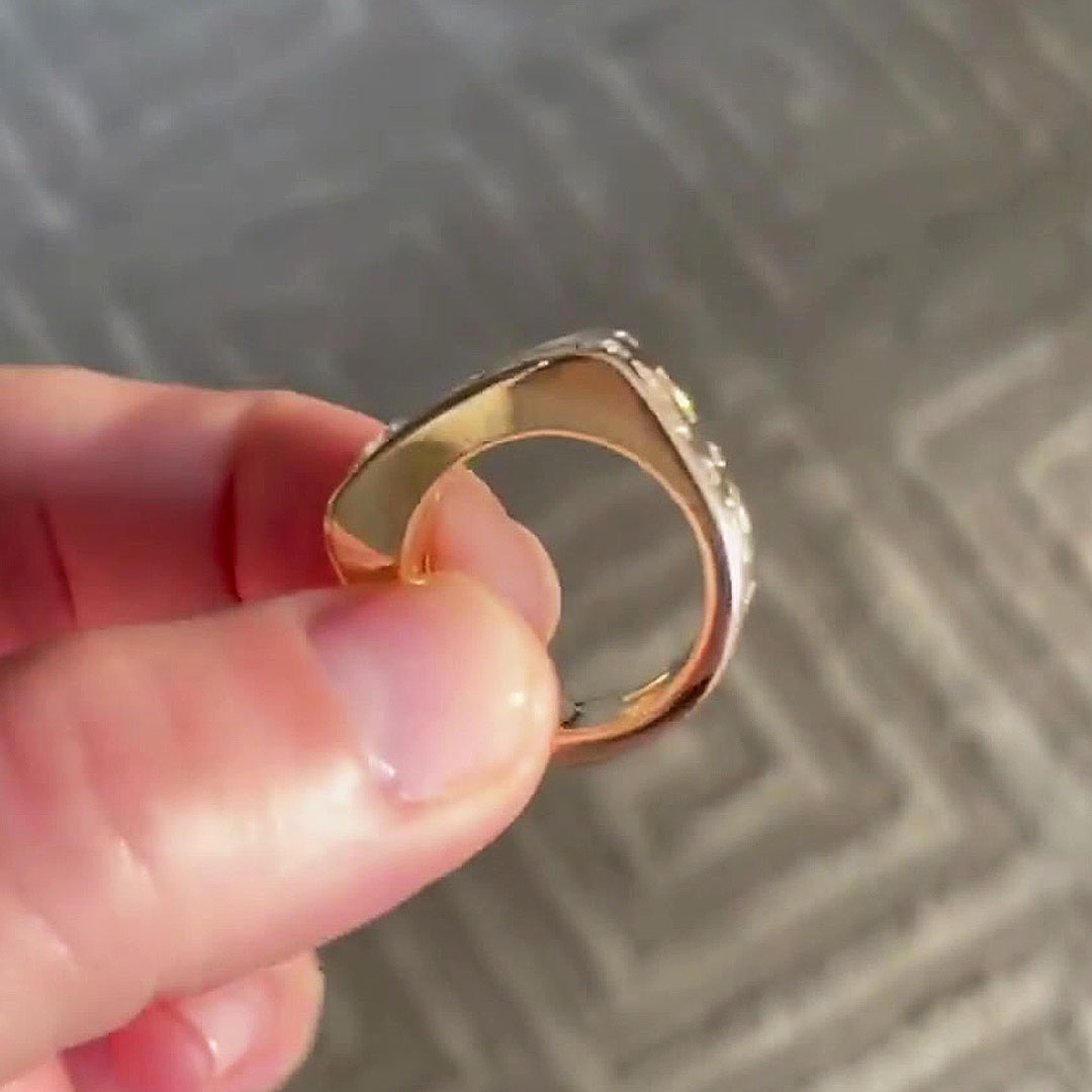 2.75ct Multi-cut White Sapphire Morse Code Engagement Ring