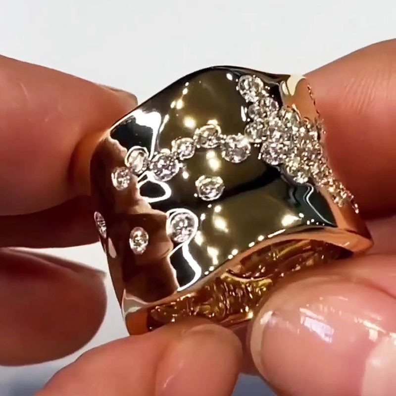 5.25ct Round Cut White Sapphire Men's Engagement Ring