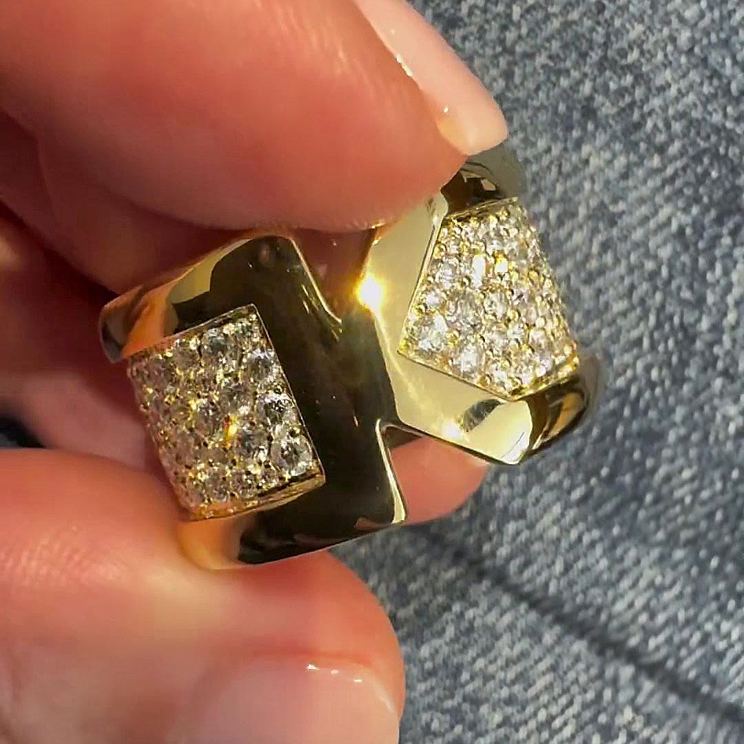 6.85ct Round Cut White Sapphire Wedding Band for Men