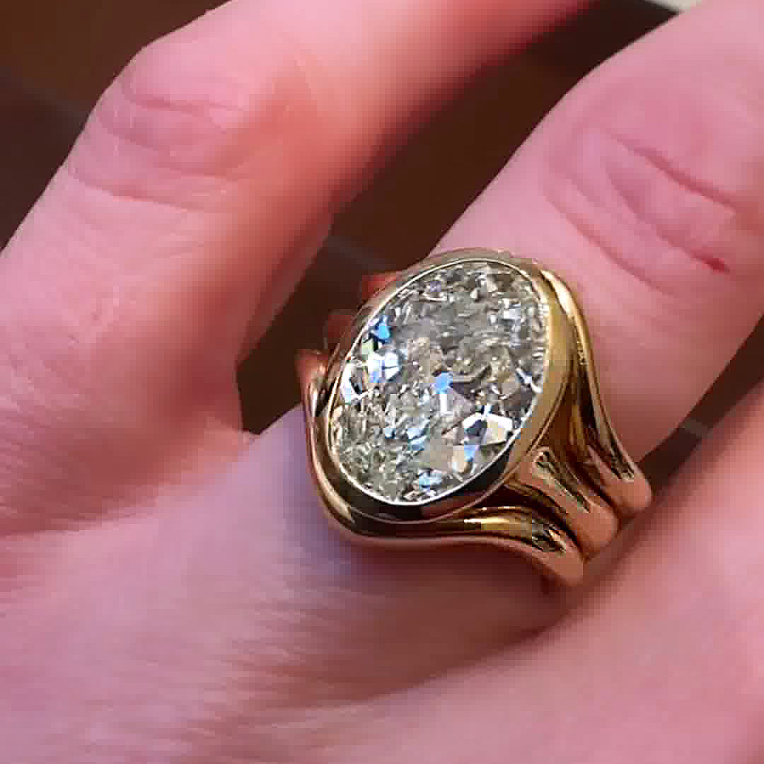 5ct Oval Cut White Sapphire Wedding Set