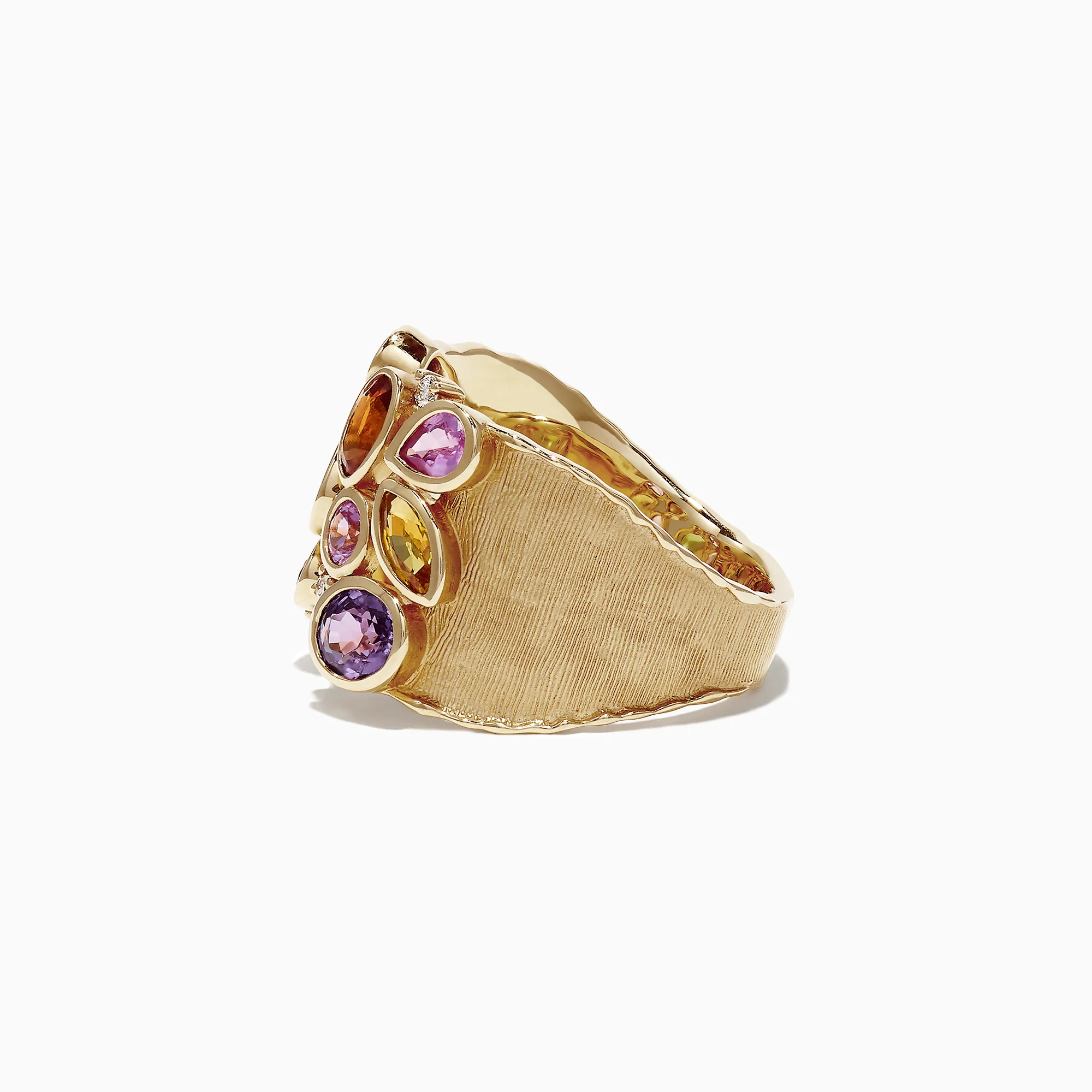 2.46ct Oval cut  Multi Sapphire Ring