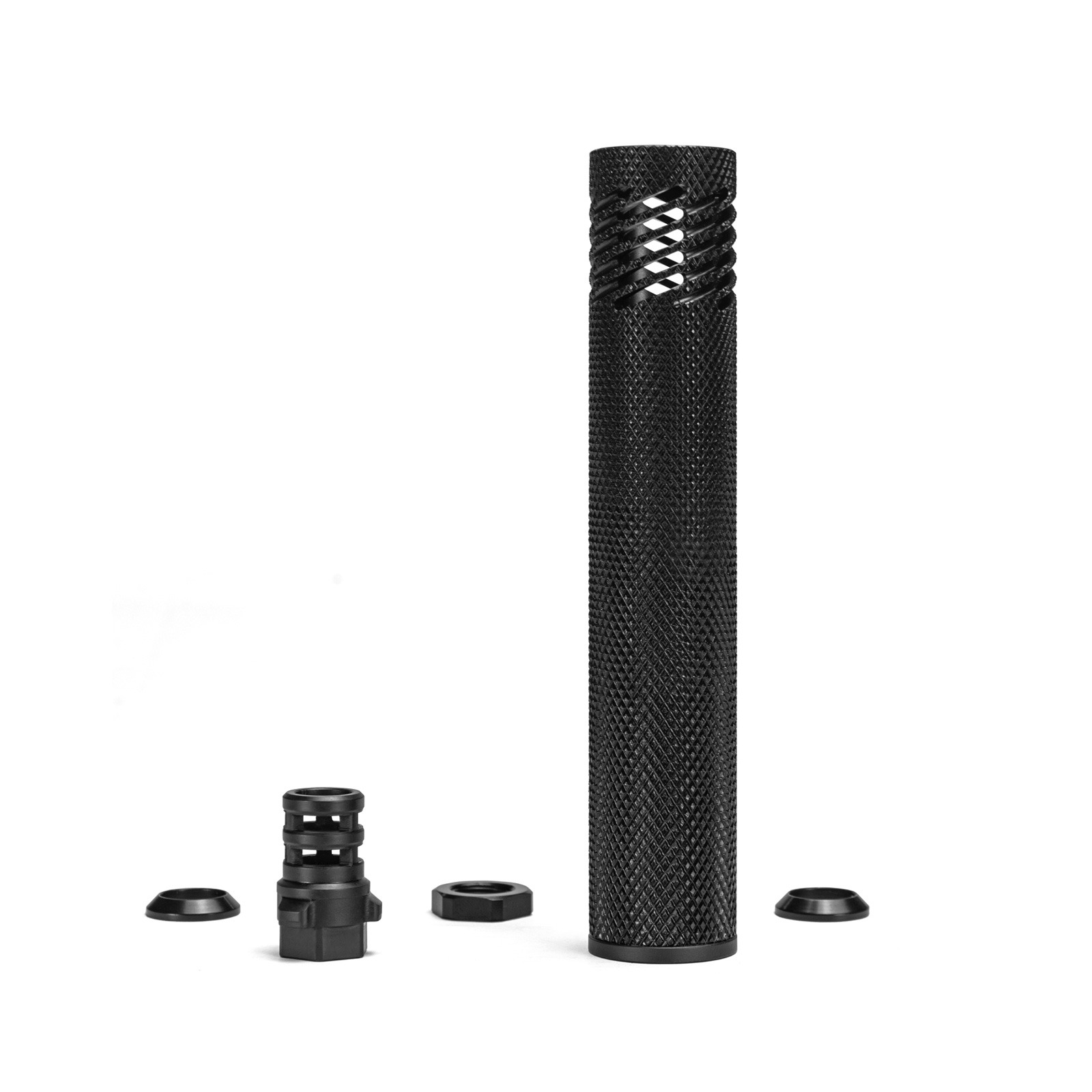 5.8"L Solvent Trap | 3Lug Muzzle Brake Quick Detach | Adapter TriLug Mount | Flash Hider 