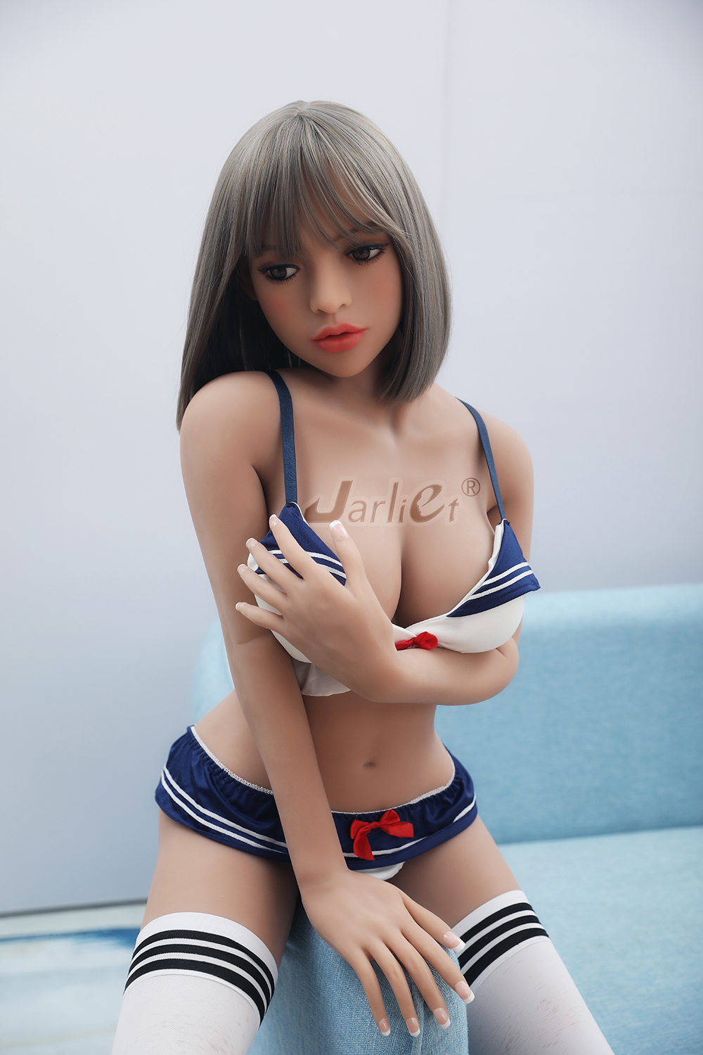 Malan - 140CM (4.5ft) TPE Asian Doll with Medium Bust and Charcoal Grey Hair