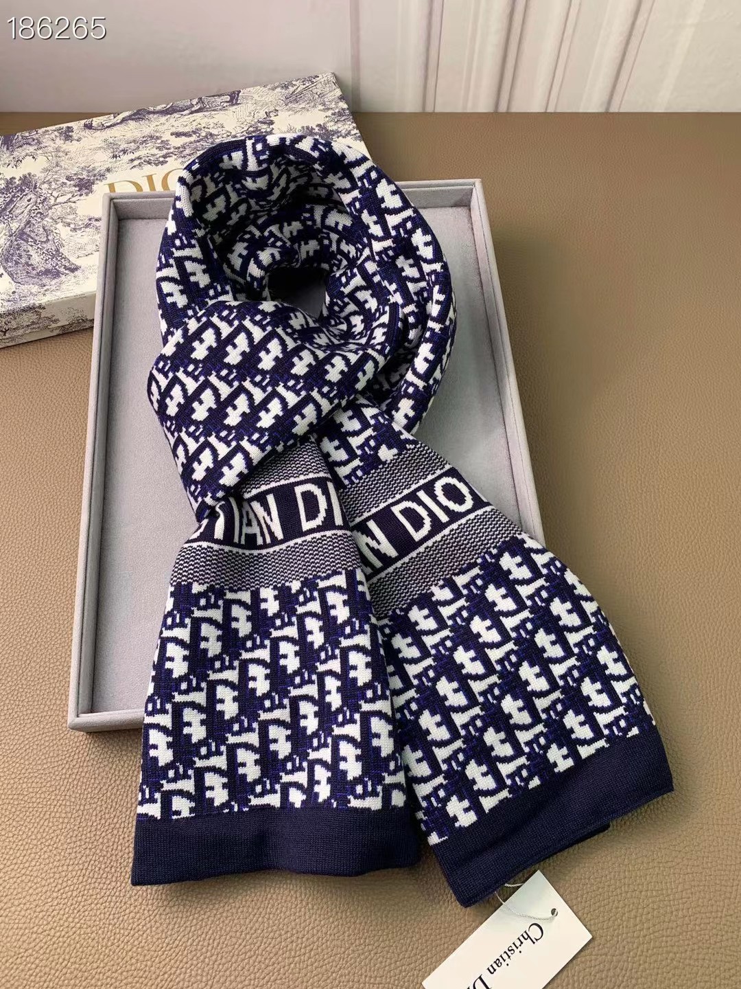 Dior knitted long scarf 35x190cm