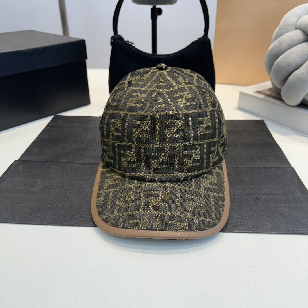 F jacquard fabric baseball cap