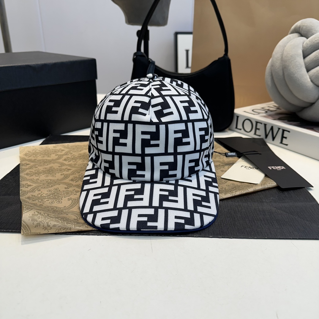F Dark grey FF jacquard semi-soft visor baseball cap