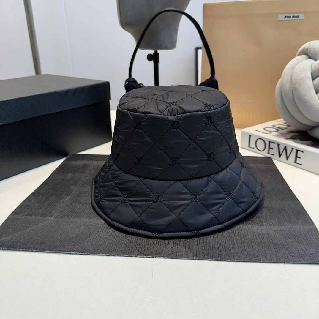 C embroidered double C bucket hat, new style bucket hat