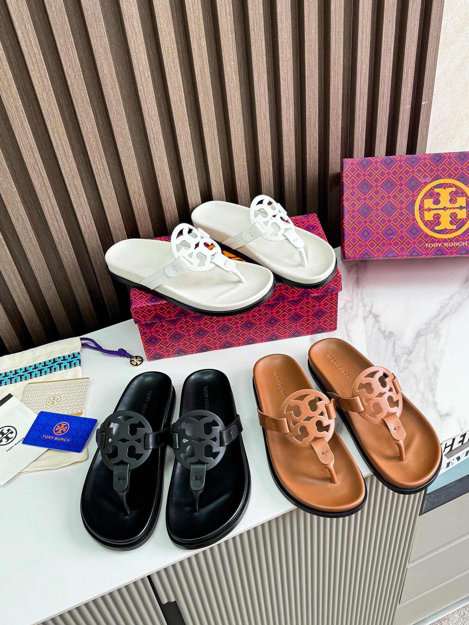 Tory Burch thong sandals platform slides