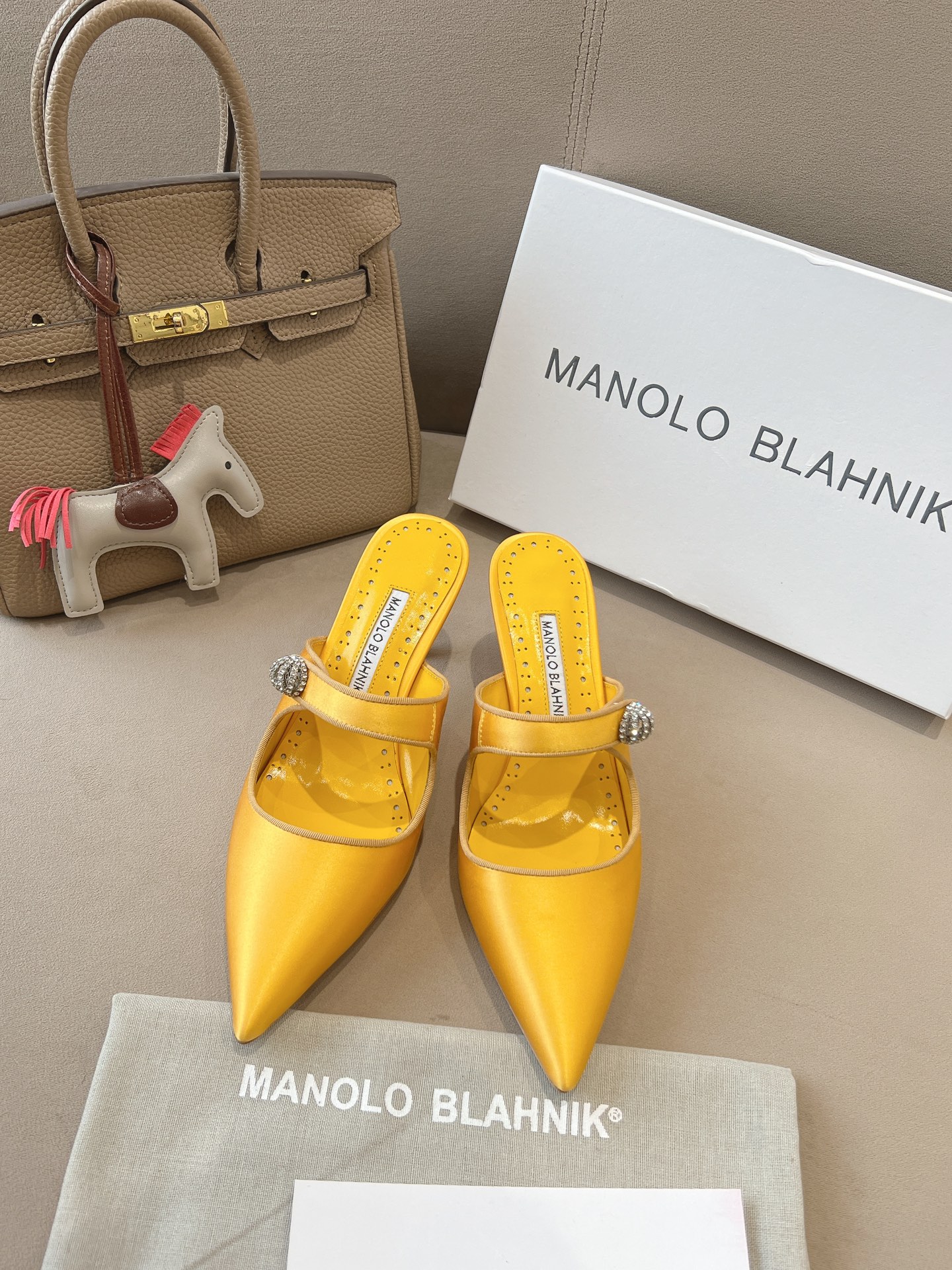 Manolo Blahnik pointed toe high heels