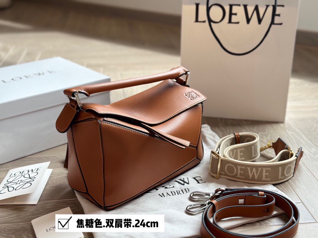 L design classic cowhide geometric bag