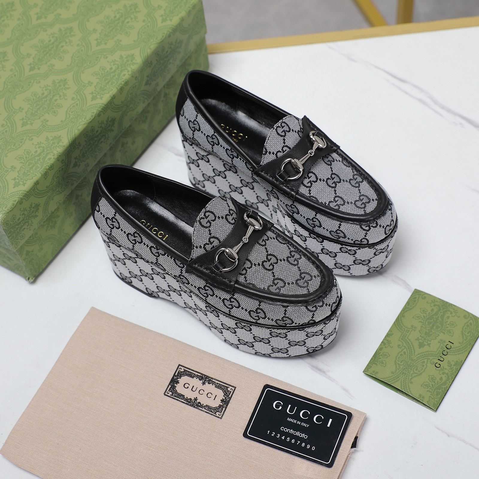 gucci horsebit platform loafers