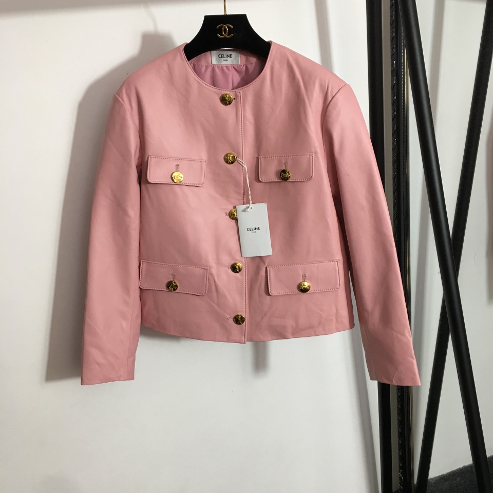 C new 100% imported sheepskin leather jacket