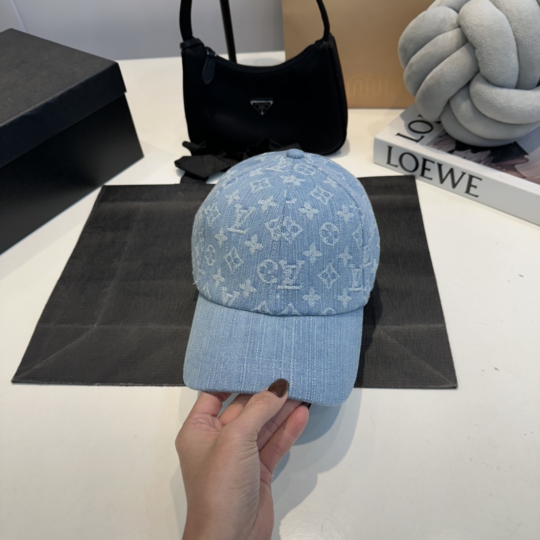 L 3-color new denim baseball cap