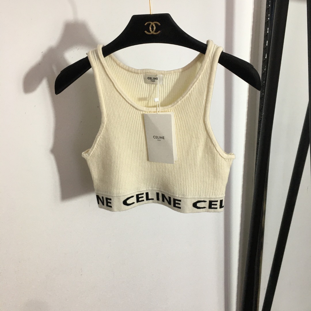 C New Striped Knitted Vest