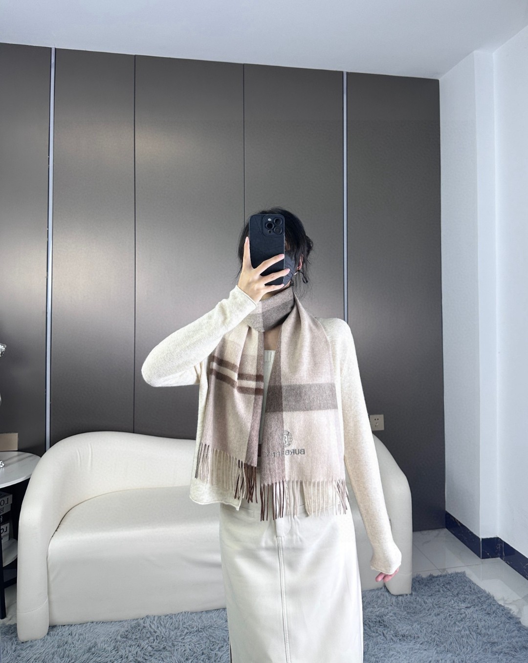 B 100% cashmere 30x180cm, 100% top grade pure cashmere