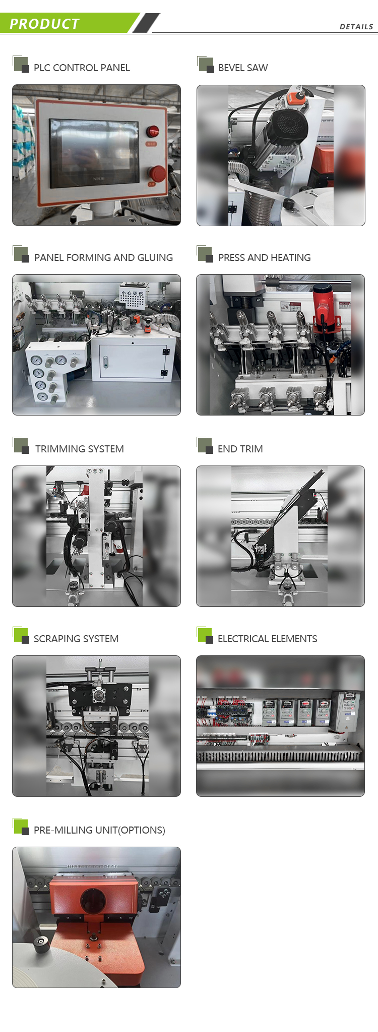 J/C/Bevel Shaped Edge Banding Machine