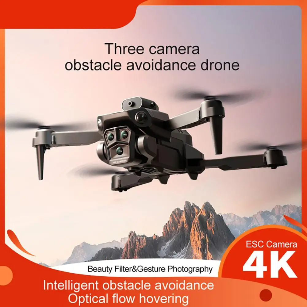 K6 Max Drone 3-Camera 4k Professional Hd 4-Way Obstacle Avoidance Optical Flow Positioning Hovering Aerial Drone Toy