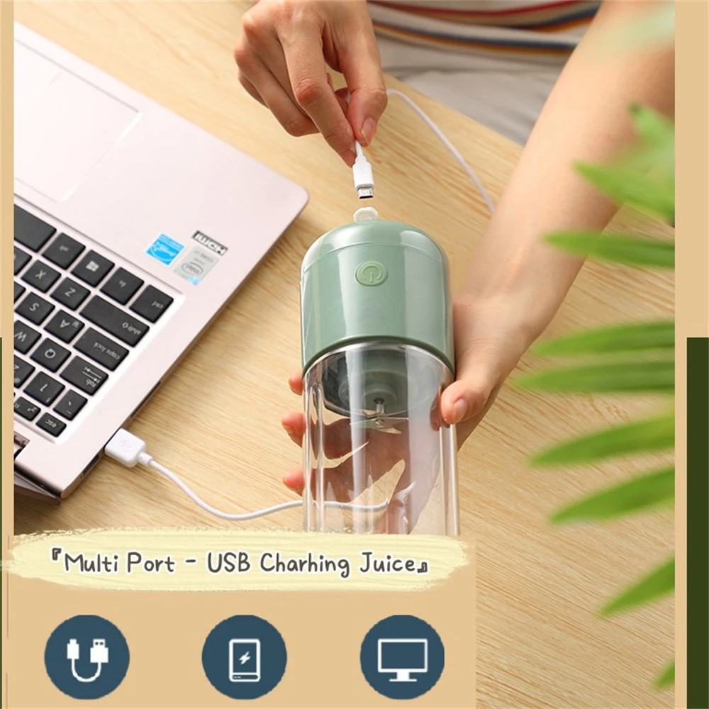 Electric Rechargeable Portable Smoothie Shaker USB Personal Mini Fresh Juice Maker Blending Cup