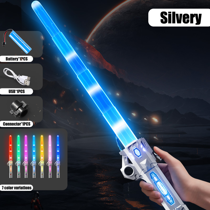 7 Colors Change 80CM Lightsaber Kids Laser Sword Iuminous With Sound Contract Toy for Children Party Game Free Shipping